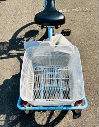 【売却決定しました。】【極美品】【中古】電動アシスト３輪自転車 ミムゴ 免許証返納 買い物楽ちん自転車