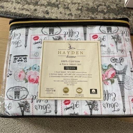 その他 HAYDEN home 100%COTTON 4PIECE SHEET SET