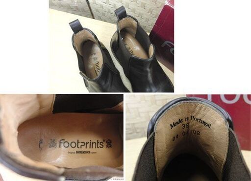 BIRKENSTOCK Footprints ショートブーツ 24.5cm ダークブラウン ビルケンシュトック 札幌 手稲