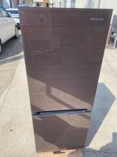 ハイセンス　冷蔵庫　HR-G1501　154L　2019年製　ガラストップ●AA04G024