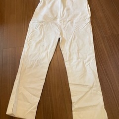 マタニティパンツ　白の画像