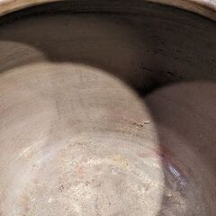 備前焼　在銘　香山窯　特大水鉢　メダカ鉢　睡蓮鉢　 一楽　　特大火鉢　大火鉢　C0CQ0107の画像