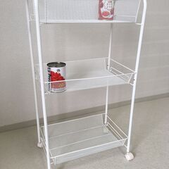 【取引完了】ニトリ キッチンワゴン (2020年12月)  / キャスターワゴンの画像