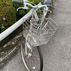 自転車　No.796　シティサイクル　シルバー　26インチ　内装3段切替　ＬＥＤオートライト　【リサイクルショップどりーむ鹿大前店】の画像