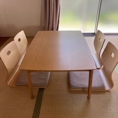 美品　こたつ　テーブル➕椅子4つ　セット