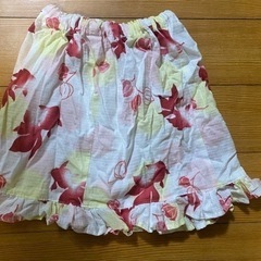 120㎝　女の子　浴衣　フリルスカート付の画像