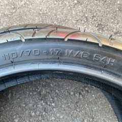 タイヤセット　フロント、リア　 PIRELLI ピレリ SPORT DEMON 110/70-17 140/70-17の画像
