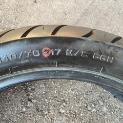 タイヤセット　フロント、リア　 PIRELLI ピレリ SPORT DEMON 110/70-17 140/70-17の画像