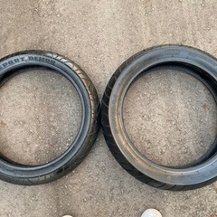 タイヤセット　フロント、リア　 PIRELLI ピレリ SPORT DEMON 110/70-17 140/70-17の画像