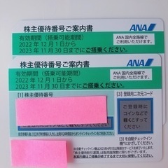 ANA 株主割引券　2枚