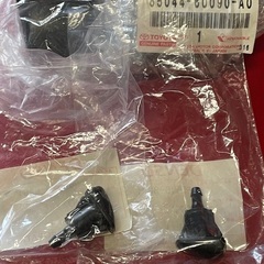 ランドクルーザー100系用メッキミラーカバー～ヘッドライトウォッシャー!!ウォッシャーノズル(黒)!!の画像