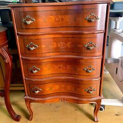 アンティーク家具★ 猫足 サイドチェスト キャビネット 木製 お...