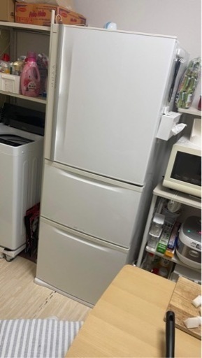 TOSHIBA 冷蔵庫 3ドア 340L ファン式 まん中野菜室  東芝 GR-34NC