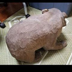 昭和レトロな木彫りの熊ですの画像