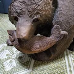 昭和レトロな木彫りの熊ですの画像