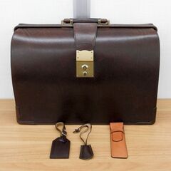 SOMES SADDLE ソメスサドル ダレスバッグ ダークブラウン系 カギ