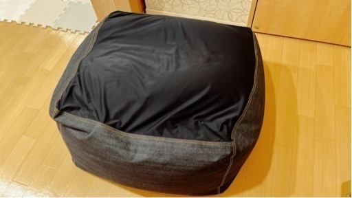 無印良品　ビーズクッション　デニム