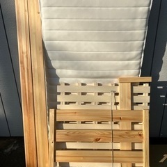 ■無印良品 シングルベッド マットレス■木製 パイン材 MUJI...
