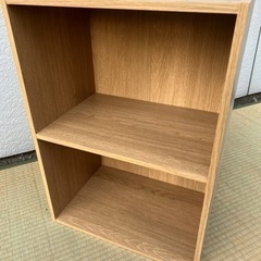 ■カラーボックス 2段 組立収納BOX■小型収納 本棚 オープン...