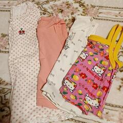 90サイズ　女の子　春夏もの　キティ　まとめ売り　キッズ服　子供服の画像