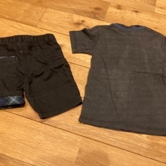 ディーゼル　diesel Tシャツ　半袖　コムサ　半ズボン　ハーフパンツ　黒　90の画像