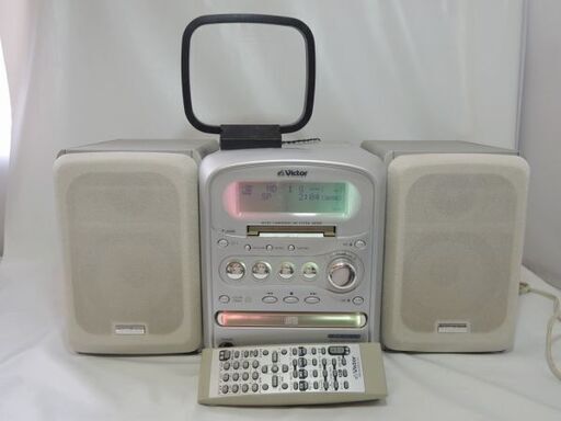 JVC Victor☆日本ビクター ミニコンポ マイクロコンポーネントMDシステム CD/MD/カセット/ラジオコンポ CA-UXKX1-H SP-UXKX1-H