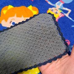 未使用 ハンドメイド 手編み 敷物 長方形の画像