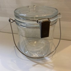 【売却済】無印　ソーダガラス密閉瓶　1L