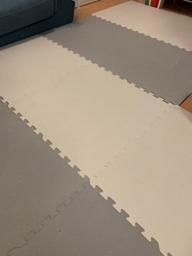 ジョイントマット　58cm  大判　グレー×ホワイト