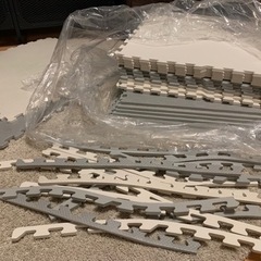 ジョイントマット　58cm  大判　グレー×ホワイトの画像
