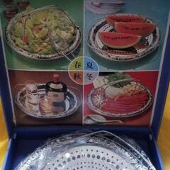 春夏秋冬ステンレスのお皿です新品未使用ですが箱に痛みがあるため格安にの画像