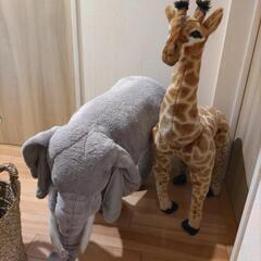 お値下げ！キリン＆ぞうさんオブジェ！