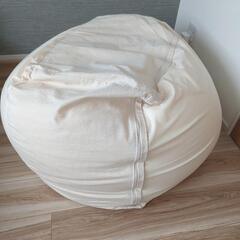 ビーズクッション 体にフィットするソファ＆オットマンのセット 無印良品