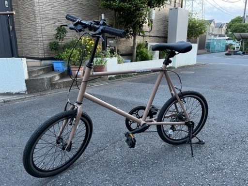 新品 ミニベロ自転車 アニマート サーファラマ 20インチ 7段変速 ベージュ