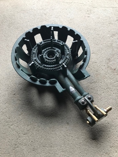 ☆ 鋳物コンロ 都市ガス　二重 種火無 TS-210