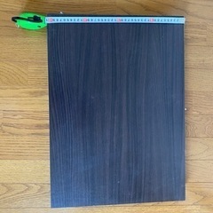 棚板57cm×41cm×1.5cm ダークブラウン 3枚 棚ダボ付の画像