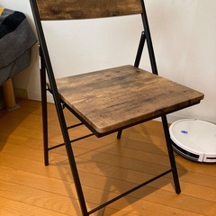 【持ち帰れる方限定】ニトリ 折りたたみチェア ベンガル MBRの画像