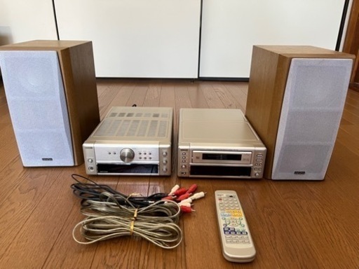 DENONコンポ　MDデッキ　チューナーアンプ　スピーカー