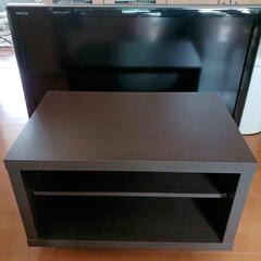 コマ付きテレビ台　TVボード　サイドボード　26〜37インチ用の画像