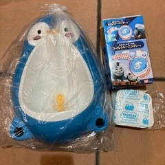 新品未使用ペンギン簡易トイレとおまけトーマストイレトレーニングシ...
