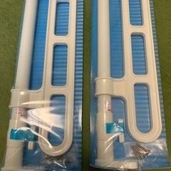 アイリスオオヤマ　押入れ用スライド式ハンガーラック2本の画像