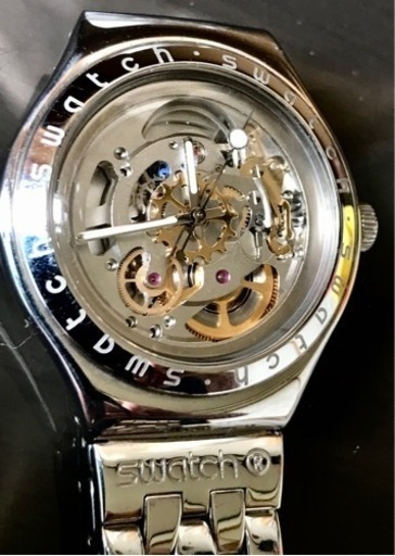 売り切れました、ありがとうございました‼️ SWATCH irony chronoスウォッチアイロニースケルトン　クロノ