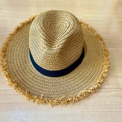 UVカット帽子 麦わら帽子 ベルト セット の画像