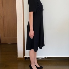 値下げします。フォーマルにも着れる黒ワンピースボレロ付きの画像