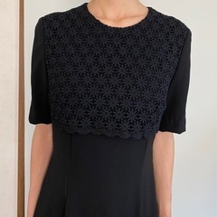値下げします。フォーマルにも着れる黒ワンピースボレロ付きの画像