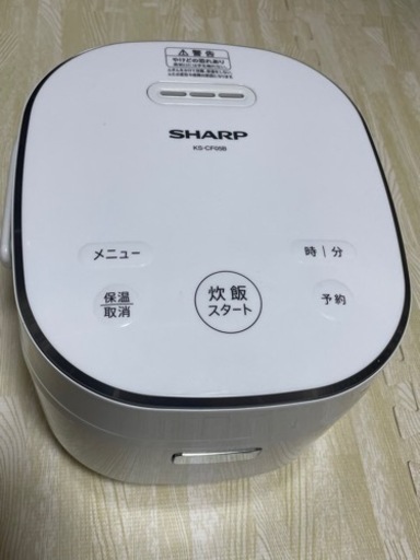 SHARP 炊飯器 3合 KS-CF05B-W 2020年製