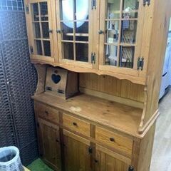 【リサイクルストアスターズ城西店 】カントリー調家具 食器棚 収納家具 キッチン収納 大容量収納の画像