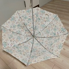 二段折りの折りたたみ傘の画像