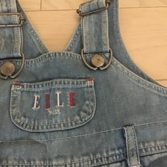 ♪男の子　オーバーオール　90、95 ELLE  Moujonjon  夏服　　ブルー青系　ベビー服　♬ムージョンジョン　エル　ブランドの画像