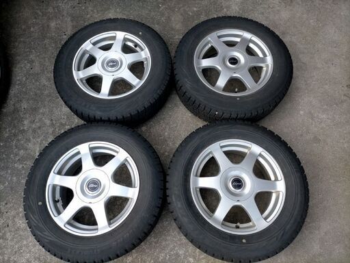 スタッドレス195/65R15、アルミホイール15インチ４本　6J　５穴　PCDマルチ　オフセット+45